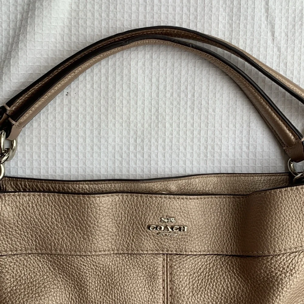 Coach metallic sheen purse